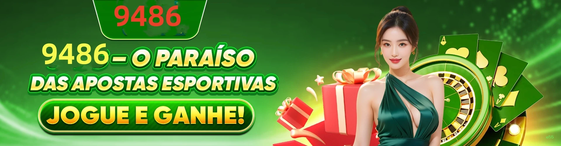 Imagem promocional da e55 mostrando a plataforma e suas vantagens